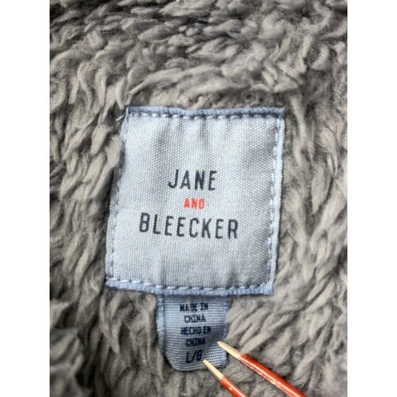 Women’s Jane and Bleecker Cozy Plush Top Size Large Gray Relaxed 5065 Boxy - Picture 6 of 8